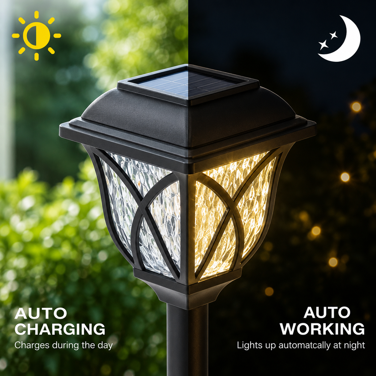 Outdoor Solar Pathway Lights – Waterproof LED Landscape Garden Lights